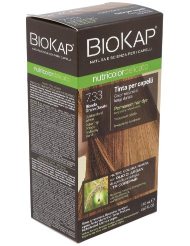 Tinte  Rubio Trigo Dorado 140Ml. 7.33 Delicato de Biokap
