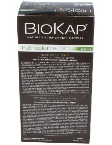 Biokap Rapid Castaño Miel Claro 5.34 Tubo 135Ml. de Biokap