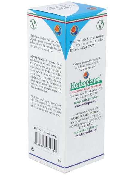 Hs 109 Uva Ursi Comp. Gotas 100Ml. S/Al de Herboplanet