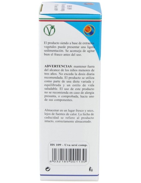 Hs 109 Uva Ursi Comp. Gotas 100Ml. S/Al de Herboplanet