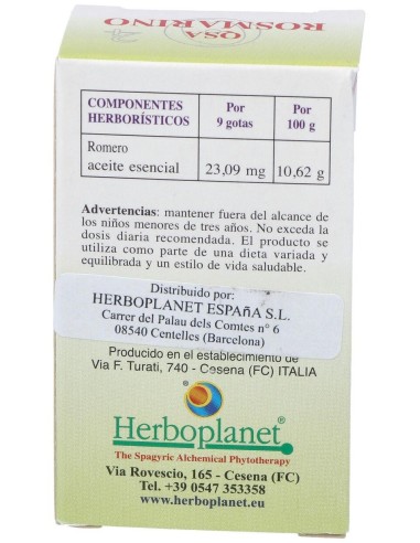 Qsa Rosmarino (Romero) Gotas 10Ml. de Herboplanet