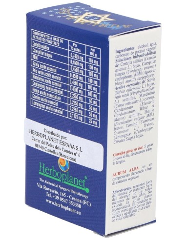Aurum Alba Gotas 10Ml. de Herboplanet