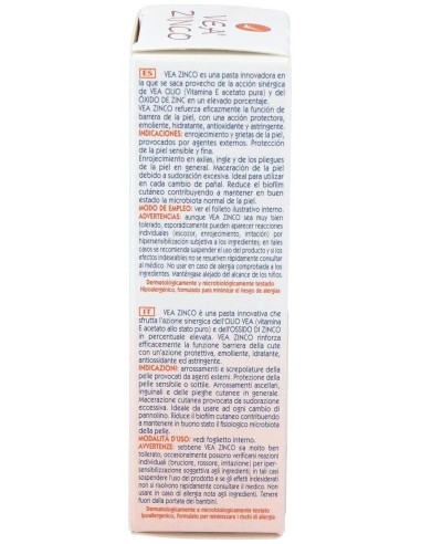 Vea Zinco Pasta Protectora Base 40Ml. de Vea