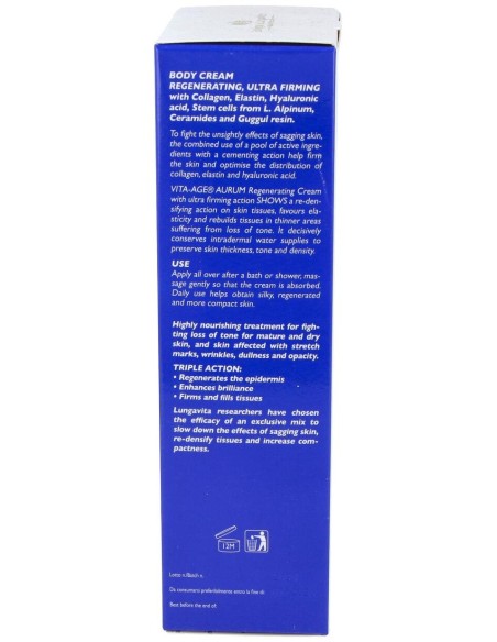 Vita-Age Aurum Ultra Reafirmante Corporal 200Ml. de Bottega Di Lungavita