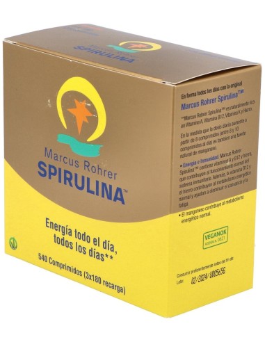 Espirulina Recarga 540 Comprimidos  de Marcus Rohrer