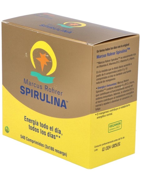 Spirulina Recarga 540 Comprimidos Marcus Rohrer Marcus Rohrer