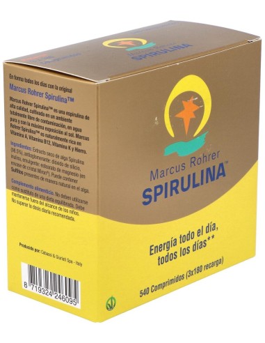 Spirulina Recarga 540 Comprimidos Marcus Rohrer Marcus Rohrer