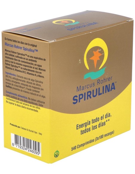 Spirulina Recarga 540 Comprimidos Marcus Rohrer Marcus Rohrer