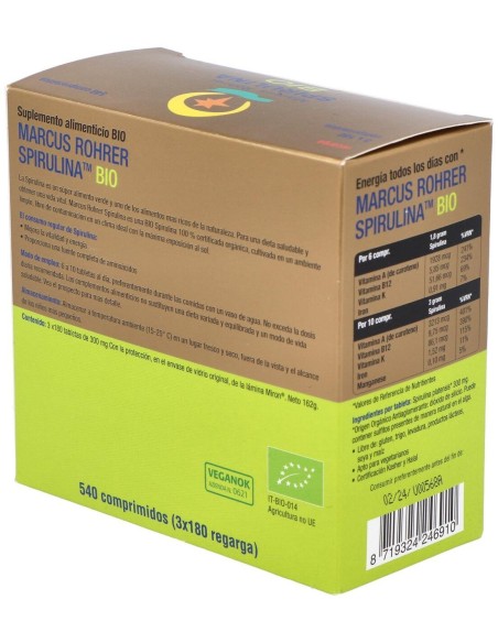 Spirulina Bio Recarga 540Comp. Marcus Rohrer de Marcus Rohrer