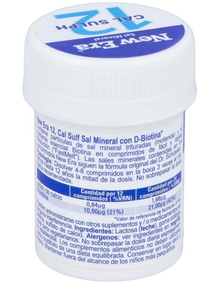 Sal Schussler Nº12 Calcium Sulfuricum 240Comp. de New Era