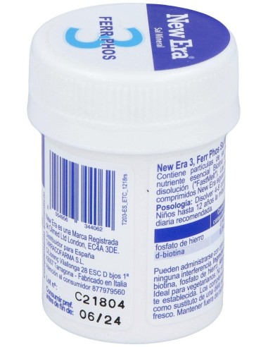 Sal Schussler Nº3 Ferrum Phosphoricum 240Comp. de New Era