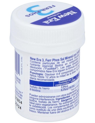 Sal Schussler Nº3 Ferrum Phosphoricum 240Comp. de New Era