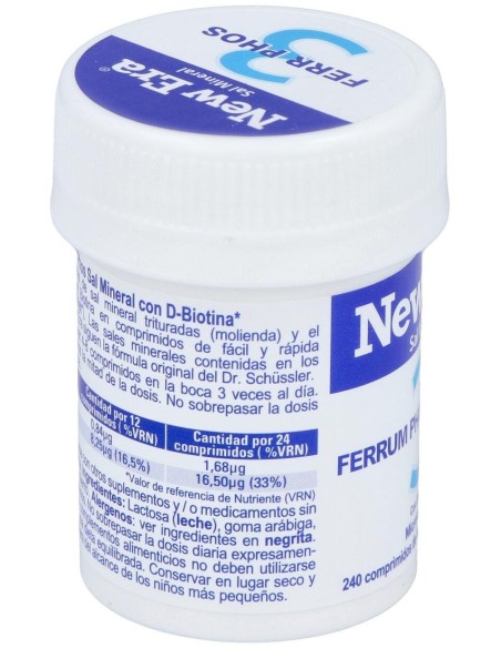 Sal Schussler Nº3 Ferrum Phosphoricum 240Comp. de New Era