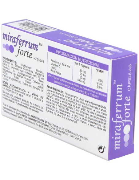 Miraferrum Forte 30Cap. de Shedir