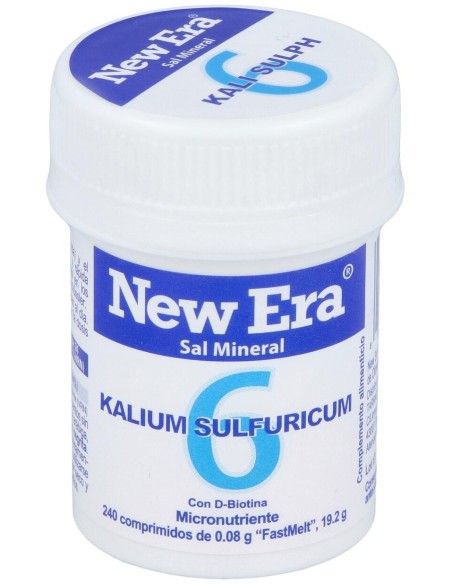 Sal Schussler Nº6 Kalium Sulfuricum 240Comp. de New Era