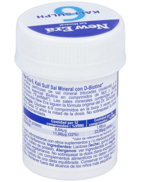 Sal Schussler Nº6 Kalium Sulfuricum 240Comp. de New Era