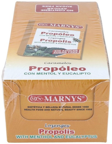 Caramelos Propoleo Sin Azucar Expositor 20Ud de Marnys