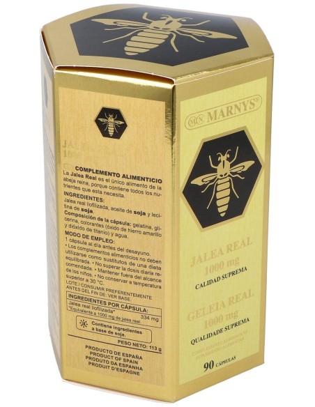 Jalea Real 1000Mg. Lecitina 90Perlas de Marnys