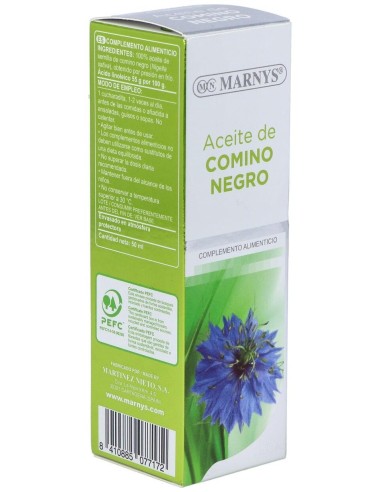 Aceite De Comino Negro   Botella - 50 Ml Marnys