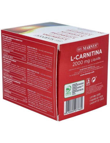 L-Carnitina 2000 Sabor Naranja 20Viales de Marnys