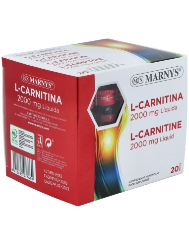 L-Carnitina 2000 Sabor Naranja 20Viales de Marnys