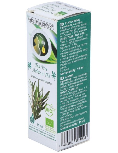Tea Tree Aceite Esencial Alimentario 15Ml. Bio de Marnys