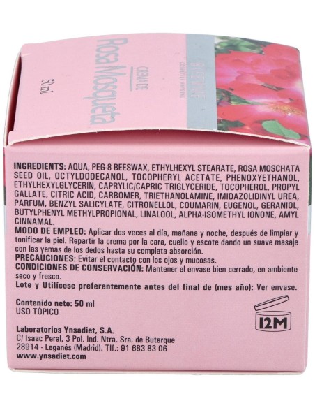 Crema Cara Rosa Mosqueta  50 Ml  de Ynsadiet