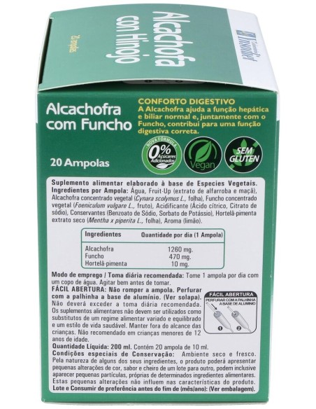 Alcachofa + Hinojo  0% Azucar 20 Amp de Ynsadiet