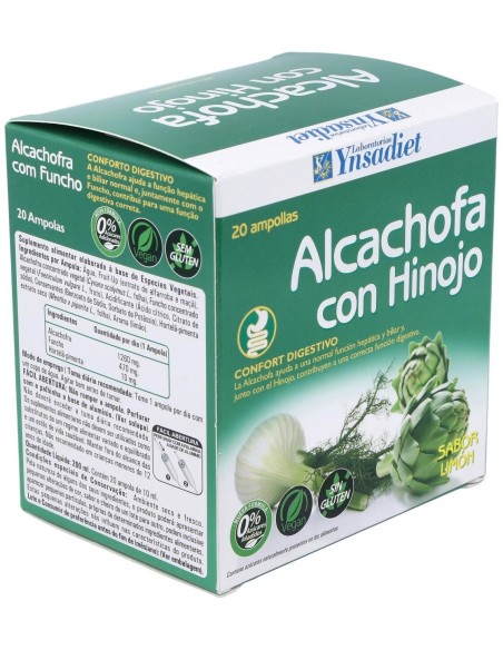 Alcachofa + Hinojo  0% Azucar 20 Amp de Ynsadiet