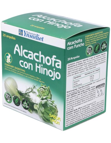 Alcachofa + Hinojo  0% Azucar 20 Amp de Ynsadiet