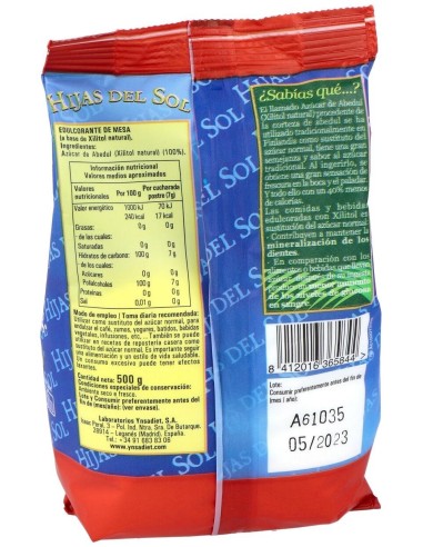 Azucar De Abedul Xilitol 500 Gr de Ynsadiet