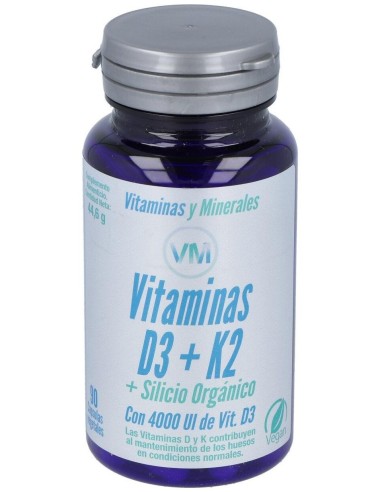Vitamina D3 + K2 + Silic. Org. 90 Comp de Ynsadiet