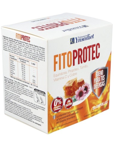 Fitoprotec + Echinacea. 0% Azúcar 20 Amp de Ynsadiet