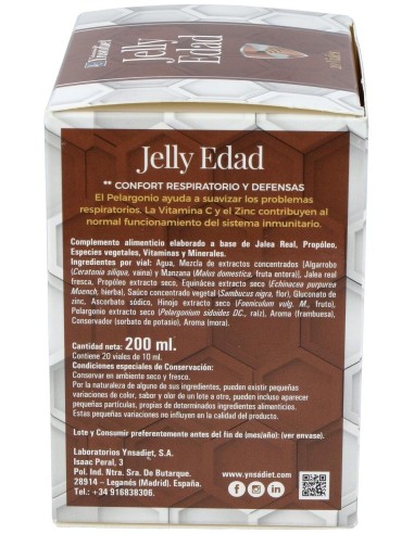Jelly Edad 0% Azucar 20 Viales de Ynsadiet