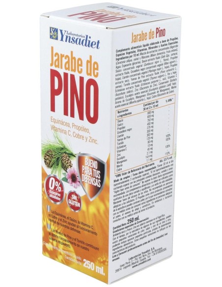 Pino-Protect Jarabe 0% Azúcar 250 Ml de Ynsadiet