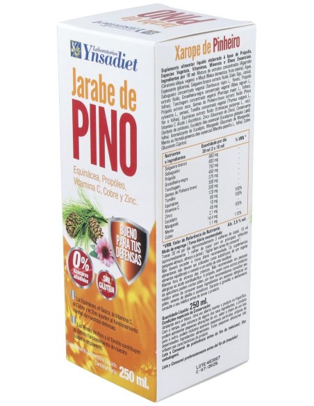 Pino-Protect Jarabe 0% Azúcar 250 Ml de Ynsadiet