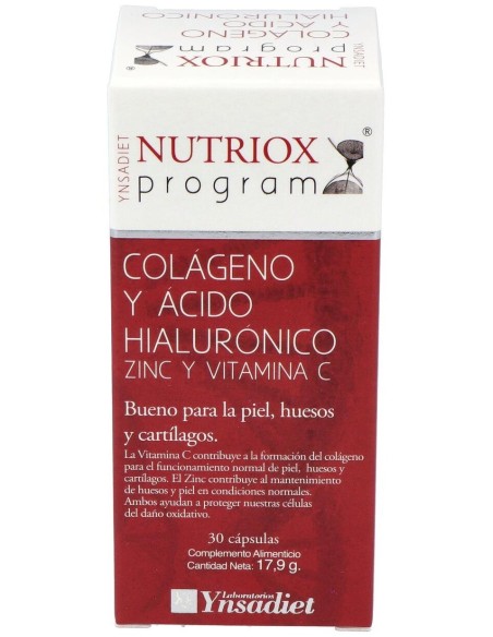Colágeno + Ácido Hialurónico 30 Caps de Ynsadiet