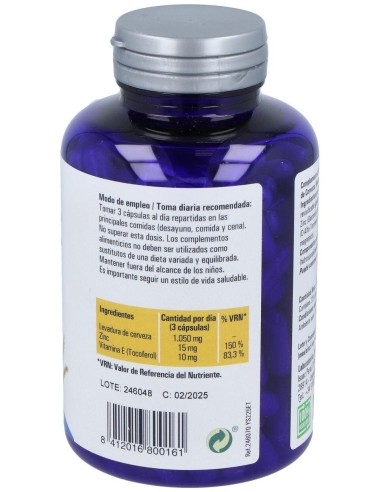 Levazinc (Levadura De Cerveza Viva) 350Mg. 225Cap. de Ynsadi