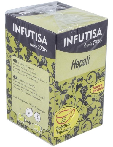 Hepati 16 Infusion 25Bolsitas de Infutisa