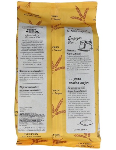 Pan Dextrin Con Semillas De Lino 300Gr de Santiveri