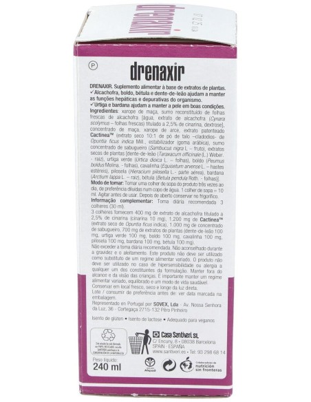 Drenaxir Jarabe 240Ml. de Santiveri