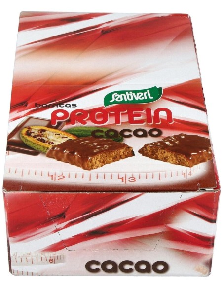 Barritas Protein Cacao Caja 16Ud. de Santiveri