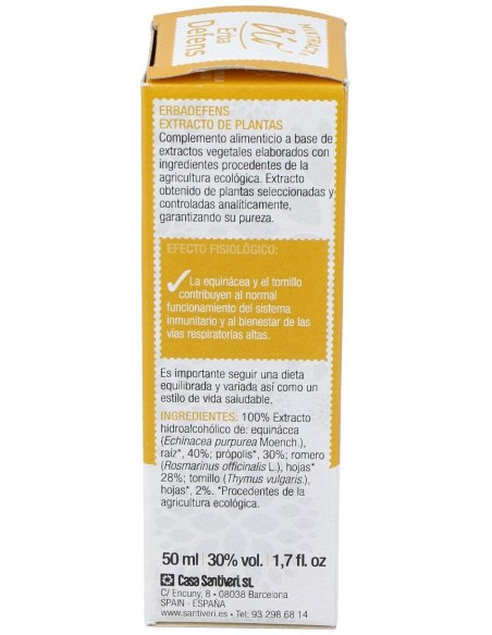 Mixtract 29 Erbadefens 50Ml. Bio de Santiveri