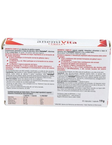 Anemivita Complex 40Cap. de Santiveri