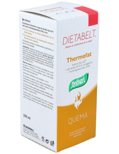 Dietabelt Quema Thermofat 240Ml. de Santiveri