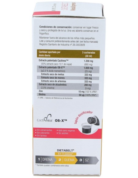 Dietabelt Quema Reduexpress 240Ml. de Santiveri