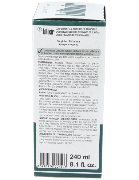Bilixir Jarabe 240Ml. de Santiveri