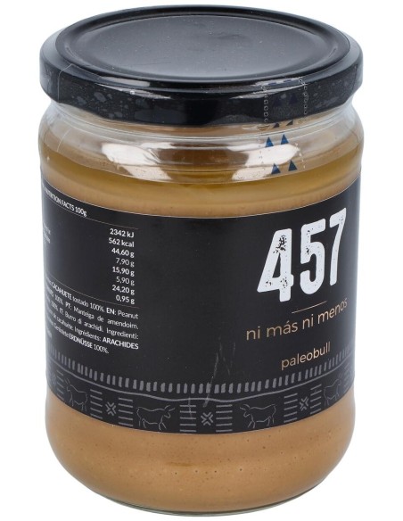 457 Crema De Cacahuete 500Gr. de Paleobull