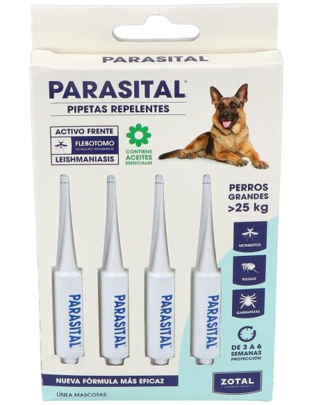 Parasital Pipeta Antiparasitario Perros Grandes de Zotal Vet