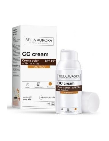 Cc Cream Spf 50+ Tono Medio 30Ml. de Bella Aurora